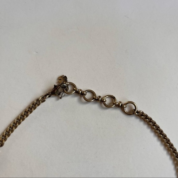 Lucky Brand Gold Tone & Turquoise Collar Necklace - Picture 3 of 3